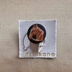 Vintage Toshikane Made in Japan Carved  Horse Head 3D 60’s Tie Tack Like New